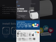 14.5cm 自己粘着 透明 トイレットペーパーホルダー PET PCロール ISO 9001