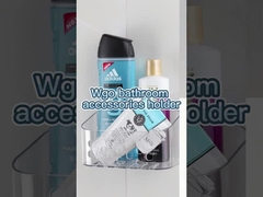 ダメージフリー クリア キッチンオーガナイザー コンテナ 壁マウント 浴室