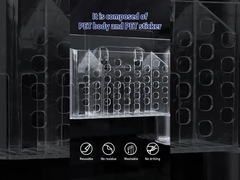 ダメージフリーウォールマウントプラスチックバスルームキャディホルダーキッチンオフィスデスクバスケット用