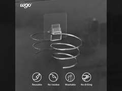 パンチなし 再利用可能なヘアドライヤー スタンド 浴室用品 130x95x70mm