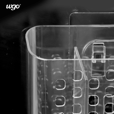 無傷性の壁の台紙の台所事務机のバスケットのためのプラスチック浴室の容器のホールダー