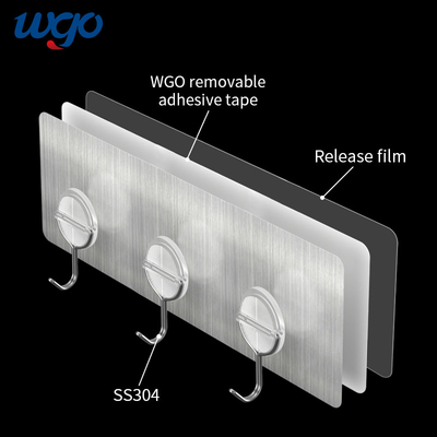 WGO 3のホック タオルのホールダー6kgの最高の忍耐のステンレス鋼 タオルのホック