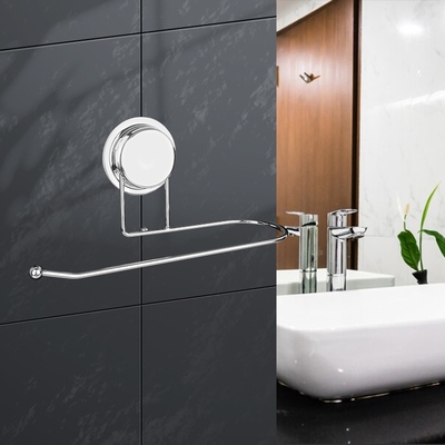 5kg電気めっきの銀製のトイレット ペーパー ホールダーの壁の台紙ロール吸引のコップは固定した