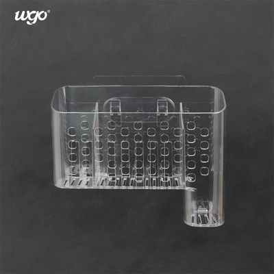 無傷性の壁の台紙の台所事務机のバスケットのためのプラスチック浴室の容器のホールダー