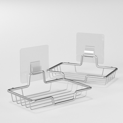 スポンジの箱ディスペンサーの付属の浴室の取付けられる自己接着を石鹸入れ