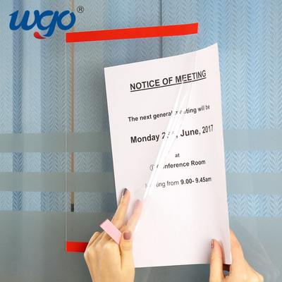 アクリル文書8.5のX11ゆとりの印のホールダーのRepositionable ODM OEMの壁の台紙